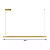 Pendente LED 18W 3000K 100cm Aluminio Dourado GSG PD16 - Imagem 3