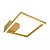 Plafon de Sobrepor Quadrado LED 30x30x8cm Aluminio Dourado GSG PL01 - Imagem 1