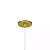 Pendente Cilindrico 17x2,5cm Aluminio Dourado GSG PD10 - Imagem 2