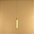 Pendente Cilindrico 17x2,5cm Aluminio Dourado GSG PD10 - Imagem 4