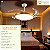 Ventilador com Luminaria LED 26x107cm Dourado Embu EBVL80172 - Imagem 2