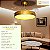 Ventilador com Luminária LED 37,5x107cm Dourado Embu EBVL80173 - Imagem 2