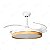 Ventilador com Luminária 37,5x107cm Madeira e Branco Embu EBVL80175 - Imagem 1