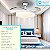 Ventilador com Luminária LED 30x122cm Nuvem Embu EBVL80176 - Imagem 2