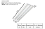 Luminária de Embutir para Forro 2xT8 6x30,5x61,8cm Aço GSG LE01 - Imagem 2