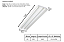 Luminária de Embutir para Forro 2xT8 6x30,5x124,3cm Aço GSG LE02 - Imagem 2