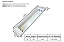 Luminária de Embutir com Refletor 2xT8 5,5x15x124,3cm Aço GSG LE09 - Imagem 2