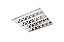 Luminária de Embutir 3 Aletas Brancas 4xT8 5,5x61,8x63,5cm GSG LE26 - Imagem 1