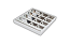 Luminária de Sobrepor 3 Aletas Brancas 4xT8 5,5x62x63cm GSG LS19 - Imagem 1
