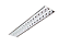 Luminária de Embutir 14 Aletas Brancas 4xT8 7x25,4x124,3cm GSG LE32 - Imagem 1