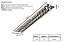 Luminária de Embutir 14 Aletas 2xT8 5,5x15x124,3cm GSG LE45 - Imagem 2