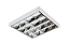 Luminária de Sobrepor 3 Aletas 2xT8 7x26x63cm GSG LS37 - Imagem 1