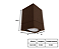 Spot de Sobrepor Quadrado para PAR20 12,5x9x9cm Marrom GSG SP08 - Imagem 3