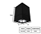 Spot de Sobrepor Quadrado para AR70 12,5x9x9cm Preto GSG SP09 - Imagem 2