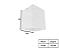 Spot de Sobrepor Quadrado para PAR30 9,5x12cm Branco GSG SP13 - Imagem 2