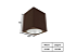 Spot de Sobrepor Quadrado para PAR30 9,5x12cm Marrom GSG SP14 - Imagem 2
