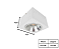 Spot de Sobrepor Quadrado para AR111 12,5x8,5cm Branco GSG SP16 - Imagem 2