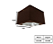 Spot de Sobrepor Quadrado para AR111 12,5x8,5cm Marrom GSG SP17 - Imagem 2