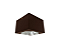 Spot de Sobrepor Quadrado para AR111 12,5x8,5cm Marrom GSG SP17 - Imagem 1