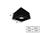 Spot de Sobrepor Quadrado para Dicroica 12x12cm Preto GSG SP18 - Imagem 2