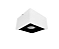 Spot de Sobrepor Quadrado para Dicroica 12cm Branco e Preto GSG SP20 - Imagem 1