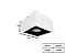 Spot de Sobrepor Quadrado para Dicroica 12cm Branco e Preto GSG SP20 - Imagem 2