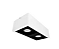 Spot de Sobrepor Duplo para Dicroica 12x24cm Branco e Preto GSG SP23 - Imagem 1