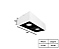 Spot de Sobrepor Duplo para Dicroica 12x24cm Branco e Preto GSG SP23 - Imagem 2