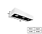 Spot de Sobrepor Triplo para Dicroica 12x36cm Branco e Preto GSG SP26 - Imagem 2