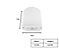 Spot de Sobrepor Redondo para Dicroica 7,5x6,5cm Branco GSG SP31 - Imagem 2
