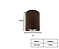 Spot de Sobrepor Redondo para AR70 12,5x9cm Marrom GSG SP38 - Imagem 3
