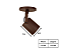 Spot Arandela Redondo para Dicroica 7,5x6,5cm Marrom GSG SP41 - Imagem 2