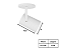 Spot Arandela Redondo para PAR20 12,5x9cm Branco GSG SP43 - Imagem 2