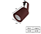 Spot para Perfilado e Trilho para Dicroica 7,5x6,5cm Marrom GSG SP59 - Imagem 2