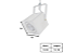 Spot para Perfilado e Trilho para Dicroica 7,5x7,5cm Branco GSG SP64 - Imagem 2