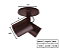 Spot Sobrepor Redondo Duplo para Dicroica 8x12x6,5cm Marrom GSG SP83 - Imagem 2