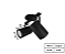 Spot Sobrepor Redondo Duplo para PAR20 9x25cm Preto GSG SP84 - Imagem 2