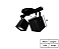 Spot Sobrepor Quadrado Duplo para Dicroica 7x25cm Preto GSG SP87 - Imagem 2