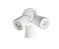 Spot Sobrepor Redondo Triplo para Dicroica 12x8x6,5cm Branco GSG SP100 - Imagem 1