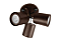 Spot Sobrepor Redondo Triplo para Dicroica 12x8x6,5cm Marrom GSG SP101 - Imagem 1