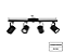 Trilho com Quatro Spots Redondos para Dicroica 55cm Preto GSG SP108 - Imagem 2