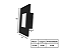 Balizador de Embutir para Caixinha 4x2 1xG9 12x8x4cm Preto GSG BZ01 - Imagem 3