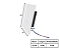 Balizador de Embutir Friso Caixinha 4x2 1xG9 12x8x4cm Branco GSG BZ05 - Imagem 4