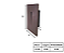 Balizador de Embutir Friso Caixinha 4x2 1xG9 12x8x4cm Marrom GSG BZ06 - Imagem 4