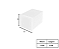 Balizador de Embutir No Frame Quadrado 1xG9 5x5cm Branco GSG BZ08 - Imagem 4