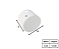 Balizador de Embutir No Frame Redondo 1xG9 6x7,5cm Branco GSG BZ09 - Imagem 2
