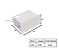 Balizador de Embutir No Frame Retangular 1xG9 4x8x6cm Branco GSG BZ10 - Imagem 2