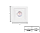 Spot de Embutir Recuado Quadrado para Dicroica 12x12cm Branco SP133 - Imagem 4