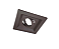 Spot de Embutir Recuado Quadrado para Dicroica 12x12cm Marrom SP134 - Imagem 2