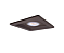 Spot de Embutir Recuado Quadrado para Dicroica 12x12cm Marrom SP134 - Imagem 1